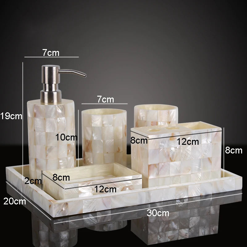 ensemble de rangement de salle de bain en résine avec accessoires - vue 8 sur 8