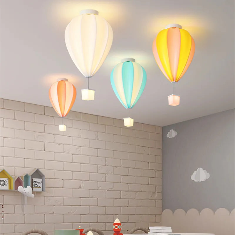 plafonnier ballon à air chaud design mignon avec télécommande - vue 2 sur 16