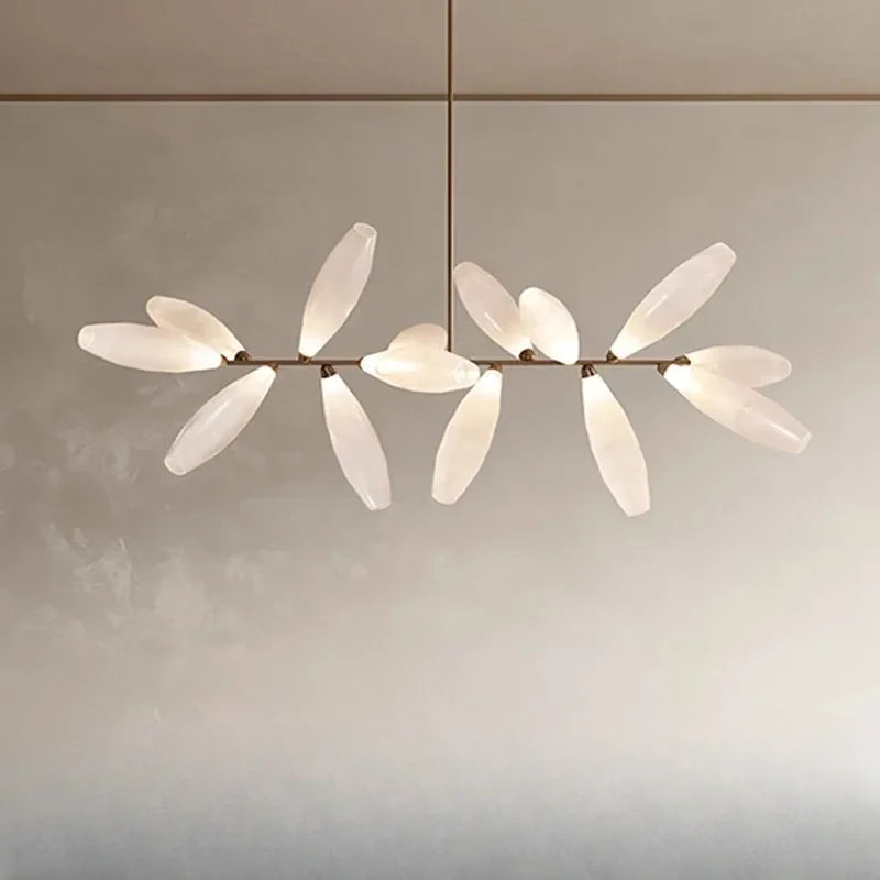 lustre moderne en verre nordique pour décoration intérieure - vue 2 sur 14