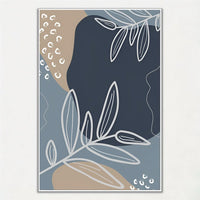 affiche artistique feuilles de palmier pour décoration intérieure