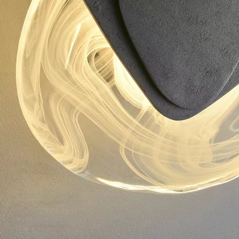 applique murale led au design artistique et créatif forme irrégulière - vue 6 sur 8