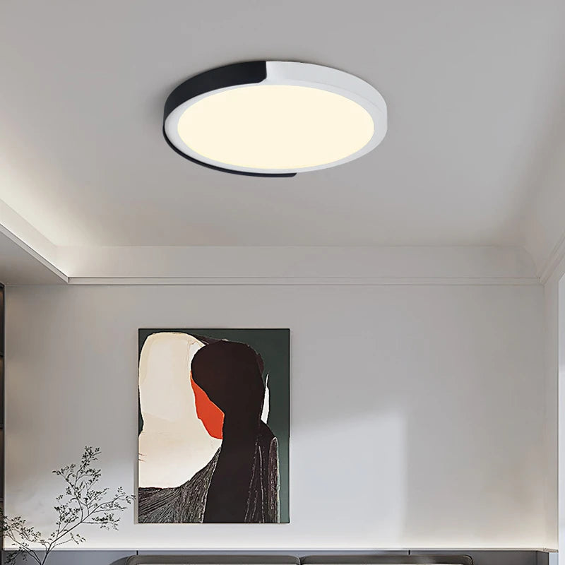 simple led trois anti-plafonnier rond maison lampe - vue 7 sur 12