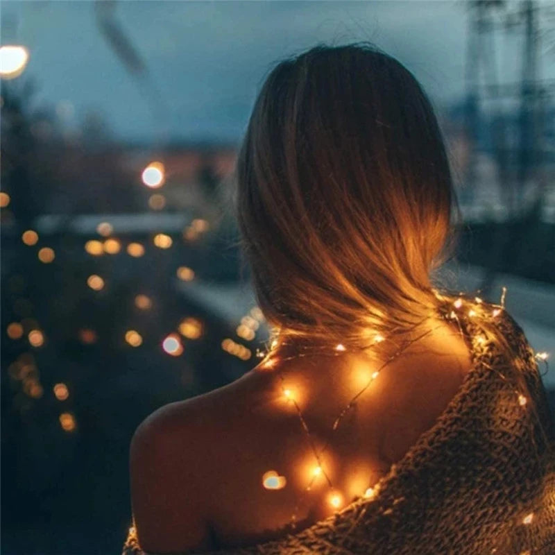 guirlande lumineuse led décoration fête mariage et noël - vue 7 sur 9