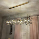 suspension design moderne en acier inoxydable pour intérieur