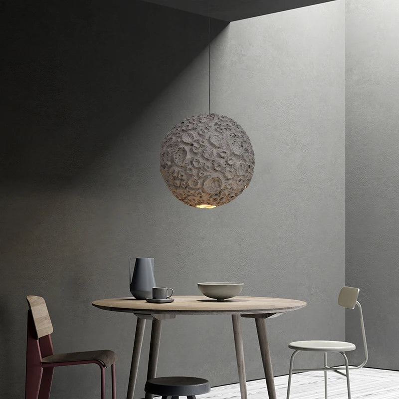 lustre led nordique wabi sabi créatif pour restaurant et café - vue 4 sur 7