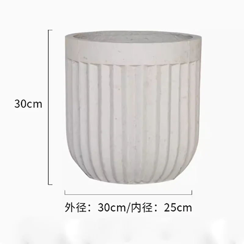 moule en silicone moderne pour pot de fleurs en béton léger et luxueux - vue 23 sur 22