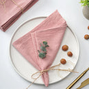 Serviette de table coton lavé style vintage 40cm