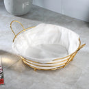 panier de rangement en métal pour collations et fruits