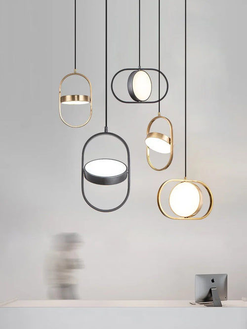 lustre oeil magique post-moderne nordique créatif rotatif