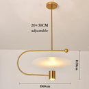 Minimalistischer nordischer Acryl-Kronleuchter für moderne Einrichtung