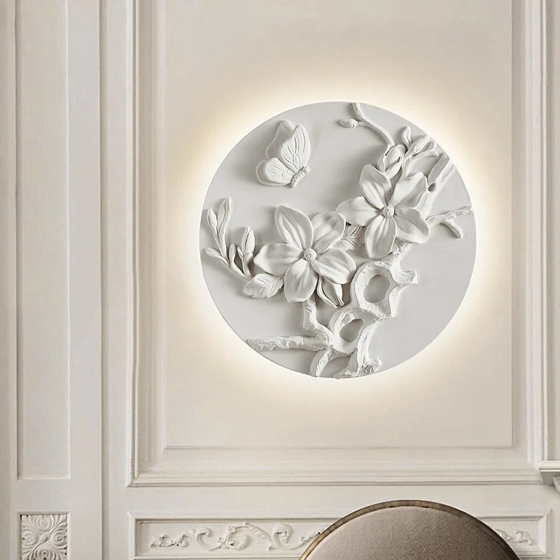 applique murale circulaire rétro en verre pour intérieur élégant - vue 6 sur 12