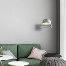 applique murale moderne en métal réglable à bras long avec interrupteur