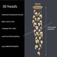 lustre moderne à led éclairage suspendu design pour espace contemporain