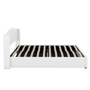 VSOGA 180 X 200CM Multifunctional Flat Bed with Hydraulic Storage, White