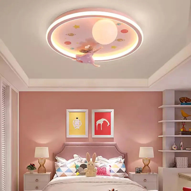 plafonnier mignon pour chambre de petite fille décor romantique et chaleureux - vue 4 sur 7