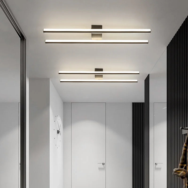 Minimalistische LED-Wandleuchte im nordischen Stil für den Innenbereich - vue 6 sur 9