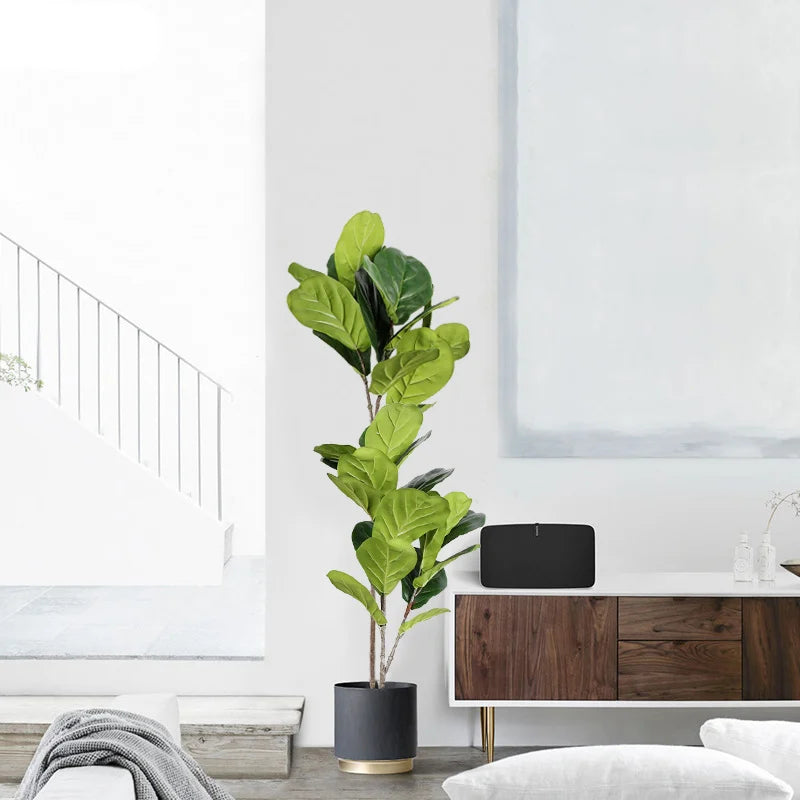 branches artificielles de ficus grandes feuilles pour décoration extérieure - vue 4 sur 6
