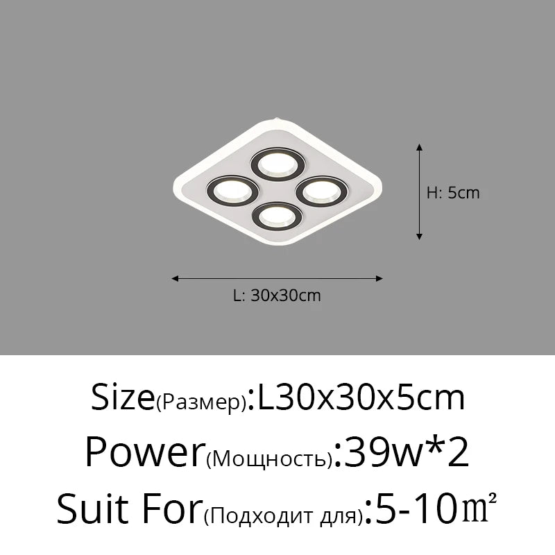 plafonnier led moderne pour décoration intérieure élégante et contemporaine - vue 13 sur 20