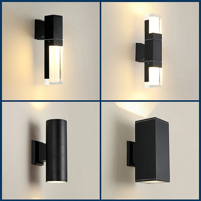 applique murale extérieure double tête en aluminium - vue 7 sur 16