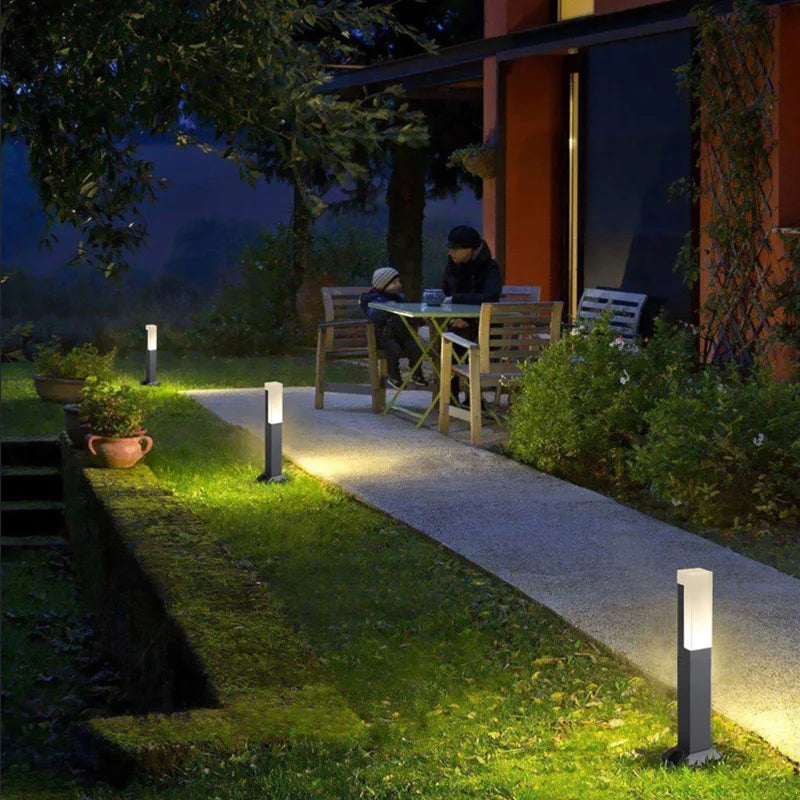 Extérieur étanche IP65 10 W LED nouvelle colonne en aluminium chemin de jardin carré paysage AC85-265 colonne lumineuse - vue 5 sur 14