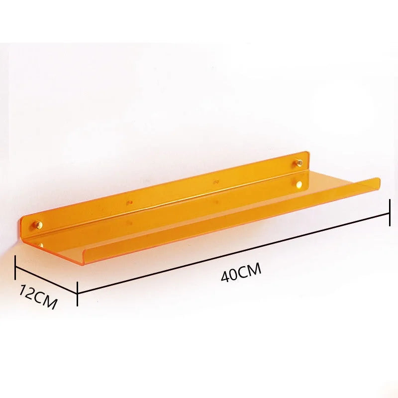 étagère murale flottante en acrylique transparent pour rangement organisé - vue 23 sur 57