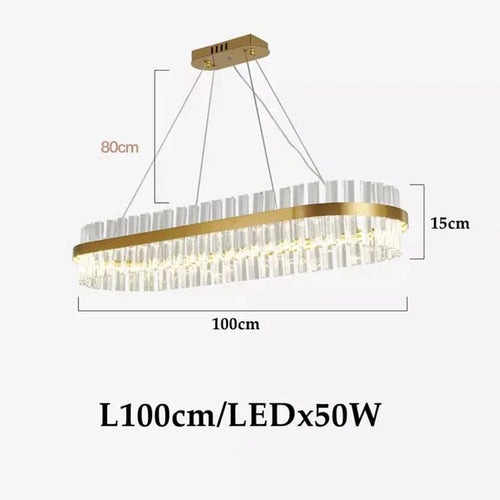 Moderner LED-Kronleuchter aus Kristall für elegantes Licht - vue 12 sur 15