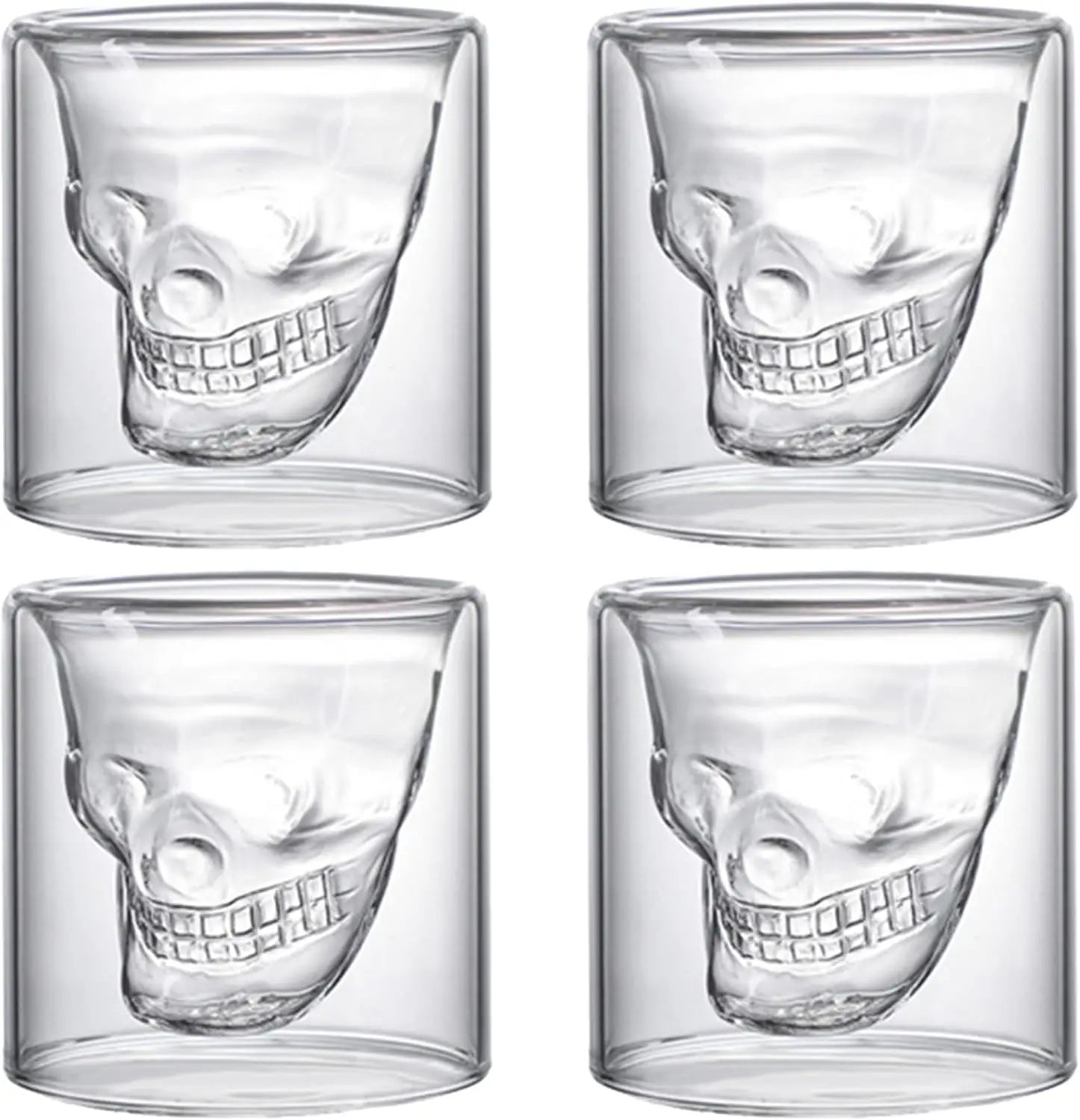 Verre cocktail forme crâne épais résistant bar - vue 2 sur 10