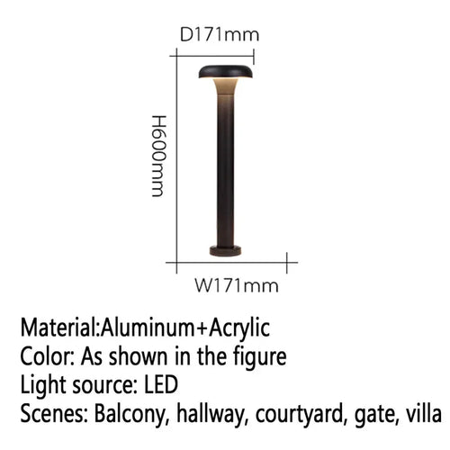 Moderne LED-Außenleuchte für Garten und Hof - vue 48 sur 47