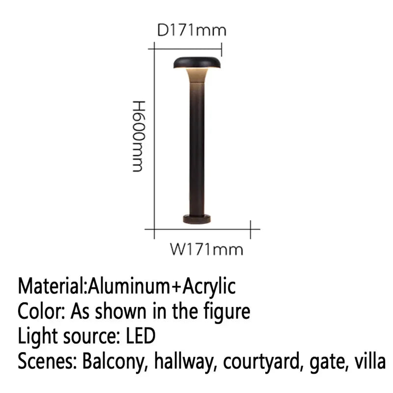 Moderne LED-Außenleuchte für Garten und Hof - vue 47 sur 47
