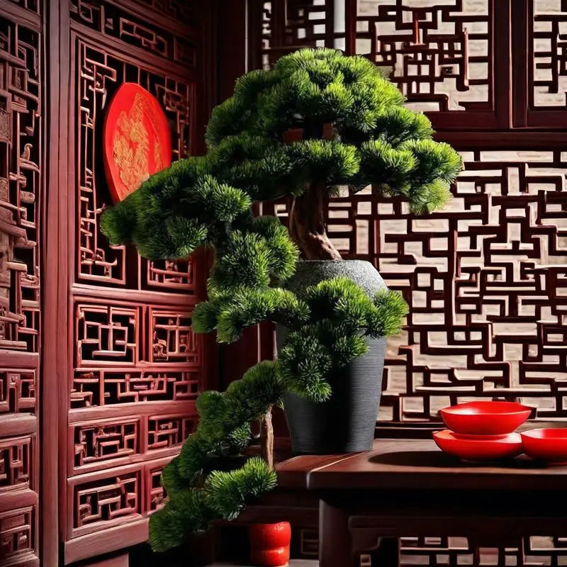 plafonnier bonsaï décoration intérieure style chinois haut de gamme - vue 4 sur 11