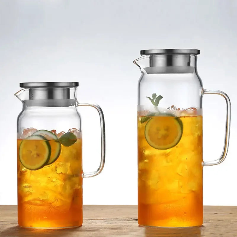 Bouilloire verre borosilicate grande capacité pour thé boissons