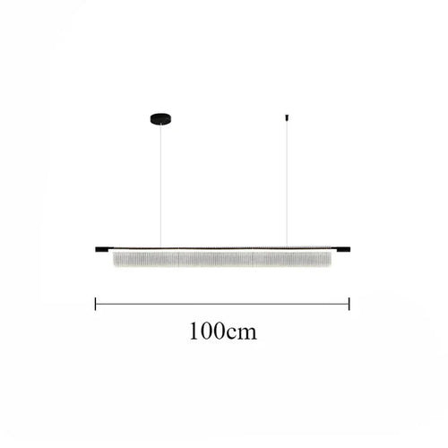 lustre linéaire moderne pour décoration intérieure et restaurant