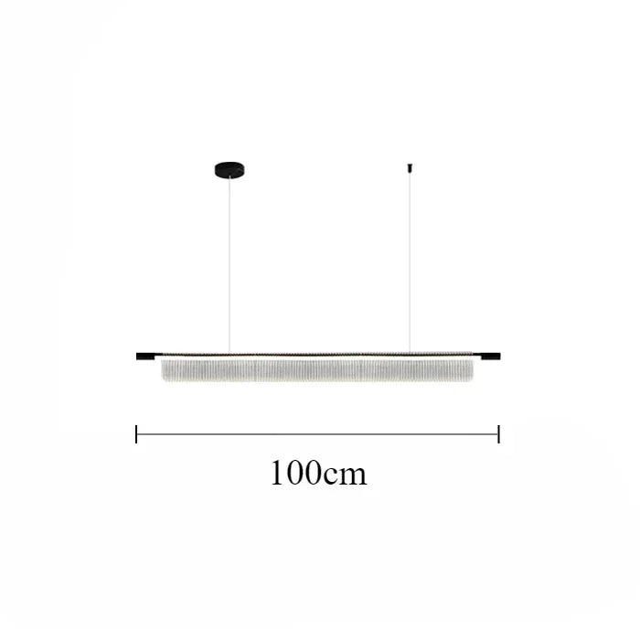lustre linéaire moderne pour décoration intérieure et restaurant - vue 19 sur 18