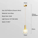 lampe led suspendue en verre design moderne décoratif