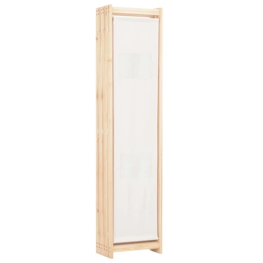 6-panel cream parting Wall, 240x4 cm fabric - vue 4 sur 7