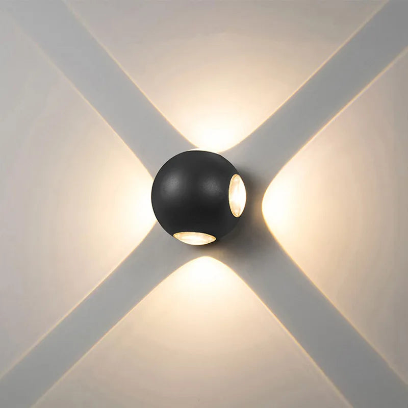 applique murale led moderne en aluminium pour éclairage domestique - vue 2 sur 10