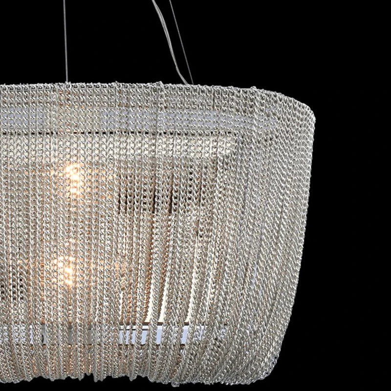 lustre de luxe créatif post-moderne avec gland chaîne - vue 6 sur 7