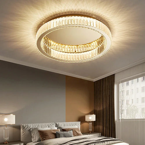 Plafonnier moderne en cristal led pour décoration intérieure