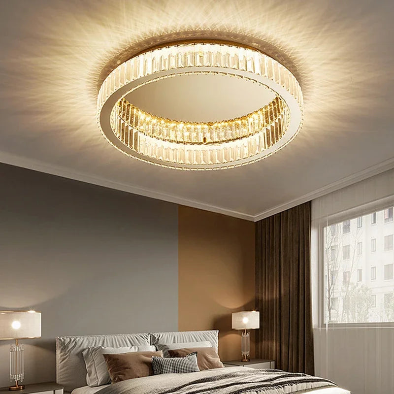 Plafonnier moderne en cristal led pour décoration intérieure - vue 3 sur 6