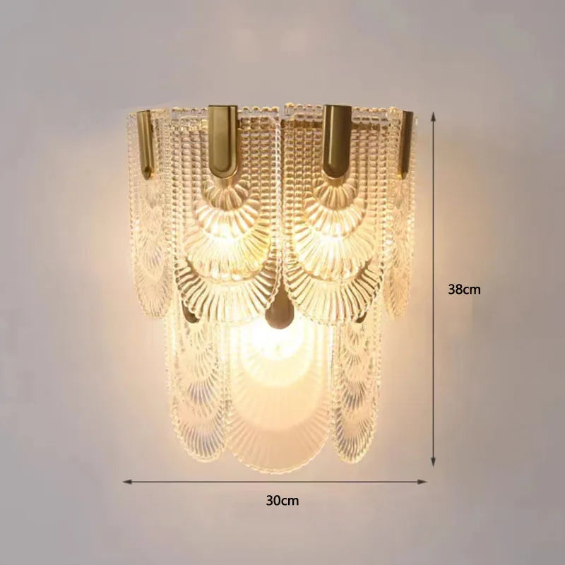 Design-Wandleuchte aus Glas für moderne Inneneinrichtung - vue 9 sur 12