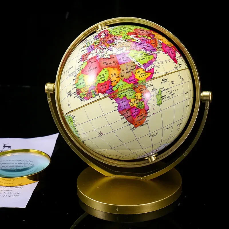 globe rotatif éducatif rétro tendance haute définition pour étudiants - vue 4 sur 5