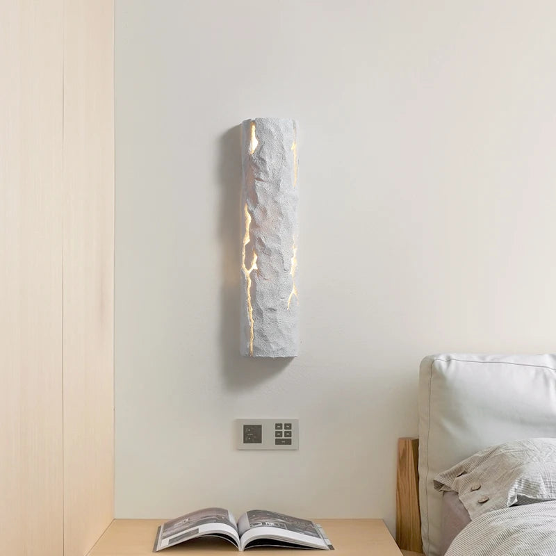 Modern creative tree stump LED wall lamp, indoor bedside wall lamp, designer, hotel, villa, cafe, passage, Art Deco, G9 - vue 2 sur 10