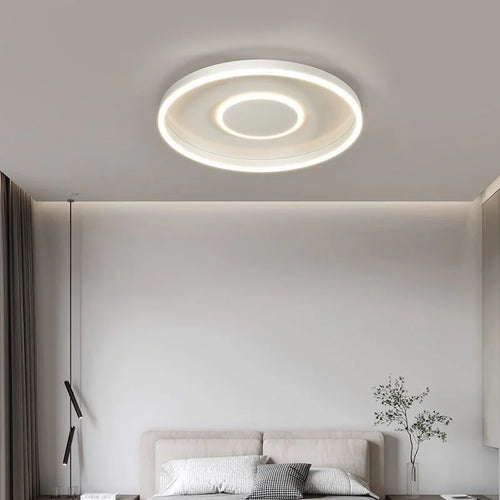 Dekorative LED-Deckenleuchte in Kreisform für modernes Interieur - vue 3 sur 13