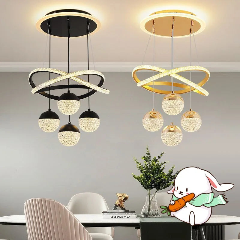 lustre circulaire moderne à intensité variable pour décoration intérieure - vue 6 sur 10