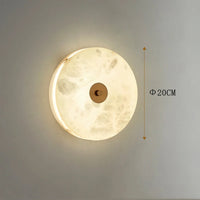applique murale ronde led en marbre pour restaurant hôtel