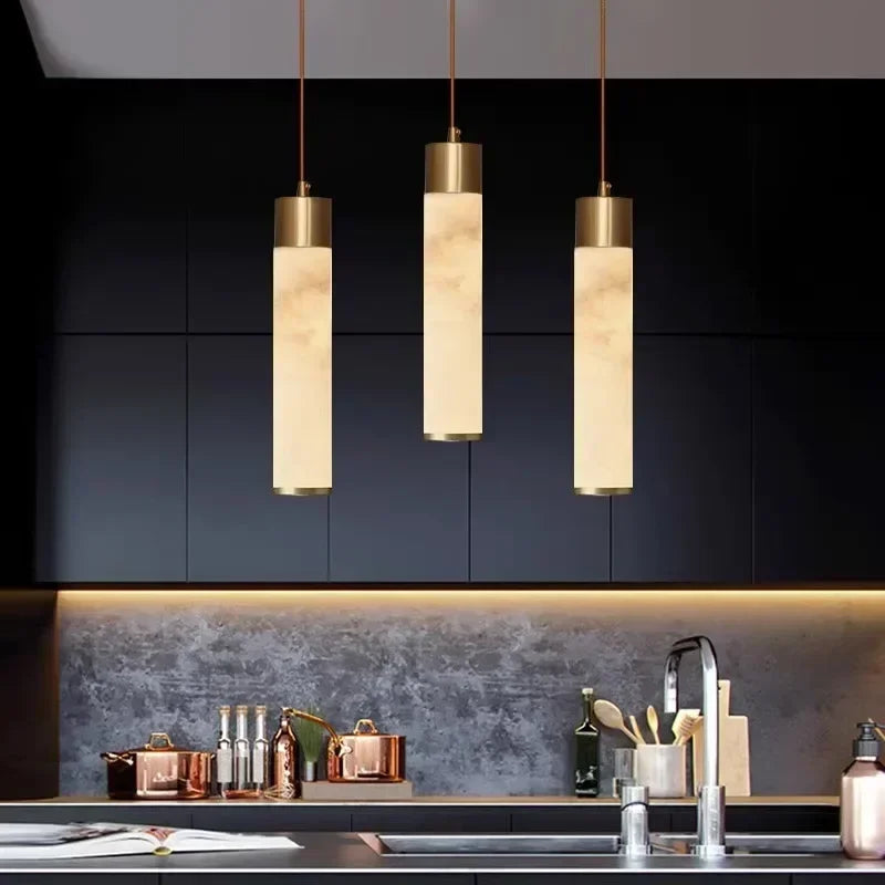 lustre en marbre nordique moderne pour décoration intérieure - vue 5 sur 7