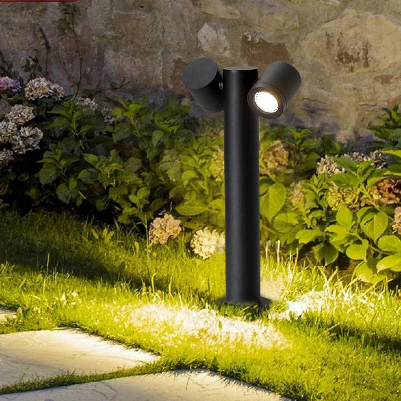 lampes de jardin lumineuses pour extérieur avec double tête - vue 4 sur 8