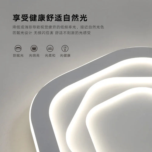 Moderner minimalistisch gehaltener LED-Deckenleuchte mit extraflachem Design - vue 6 sur 12