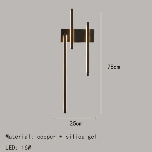 Minimalistische LED-Wandleuchte aus Messing für Restaurant - vue 11 sur 10