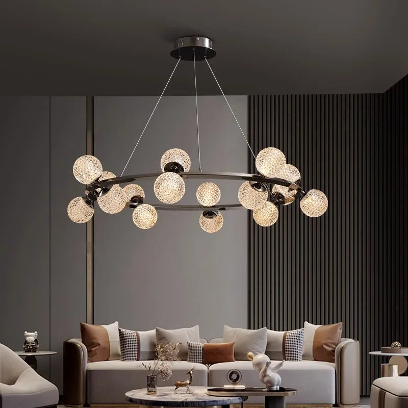 Nordic home decoration, living room chandelier, bedroom chandelier, dining room chandelier, ceiling light, indoor lighting - vue 2 sur 9